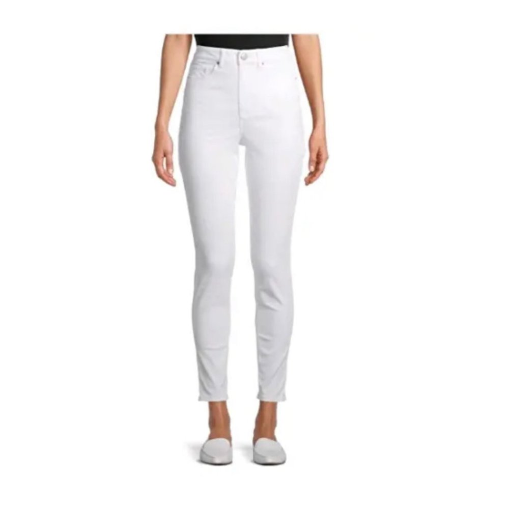 NWT No Boundaries Junior's White High Rise Skinny Jeans Size 17